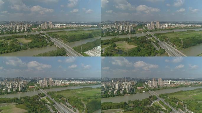 4K城市俯瞰，城市航拍，魅力新城
