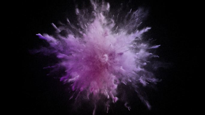 彩色烟雾粉尘爆炸特效动画合成元素光效