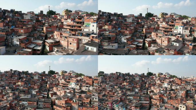 巴西圣保罗贫民窟房屋鸟瞰图