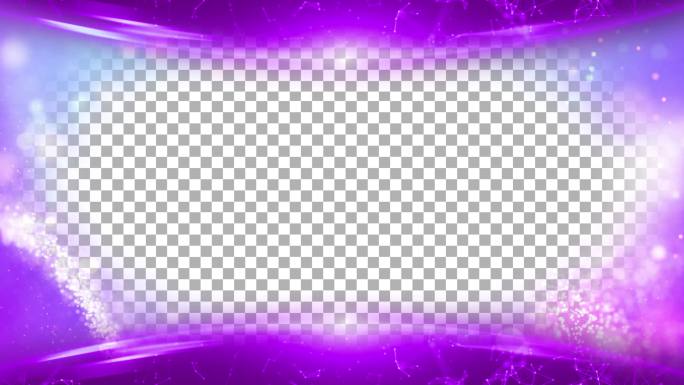 紫色粒子边框遮罩