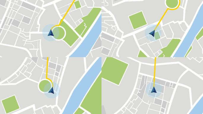 Gps城市地图导航与路线储备