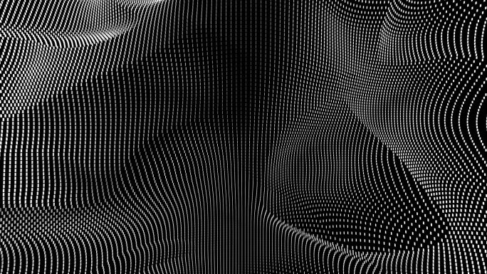 【4K时尚背景】黑白抽象水纹图形炫酷光影