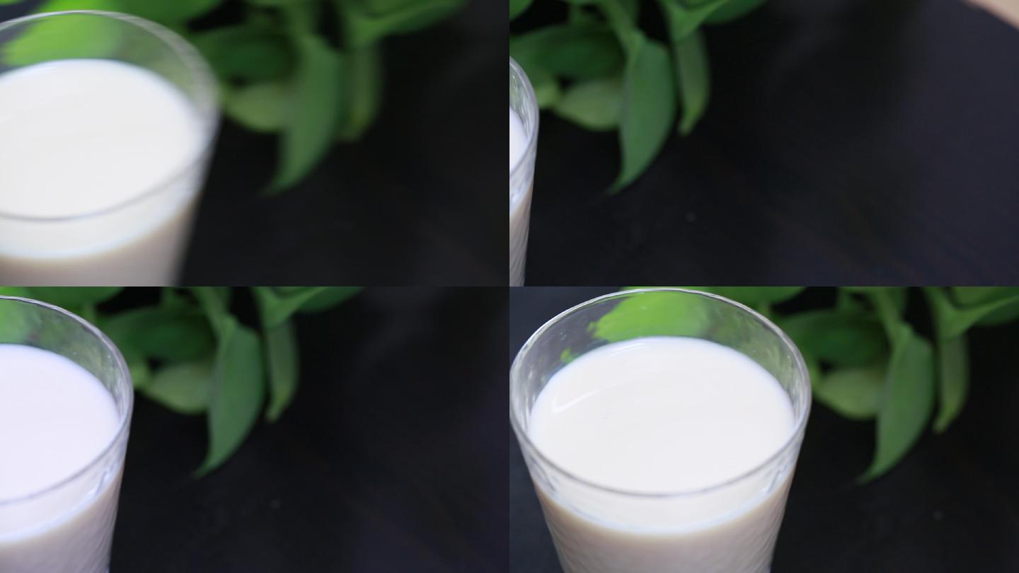 玻璃杯装一杯牛奶 (3)