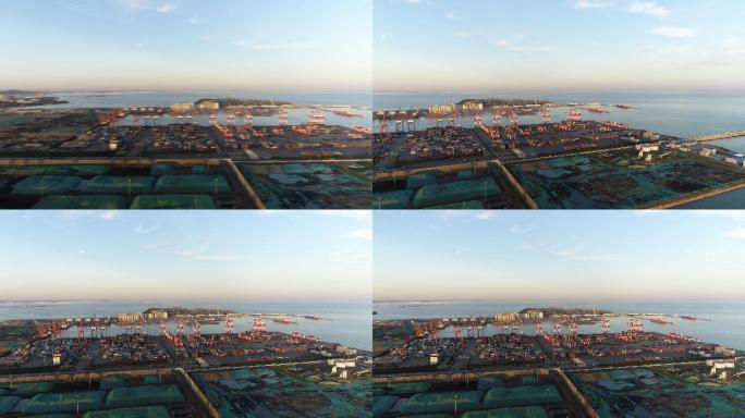 锦州港航拍原素材（4K50帧）