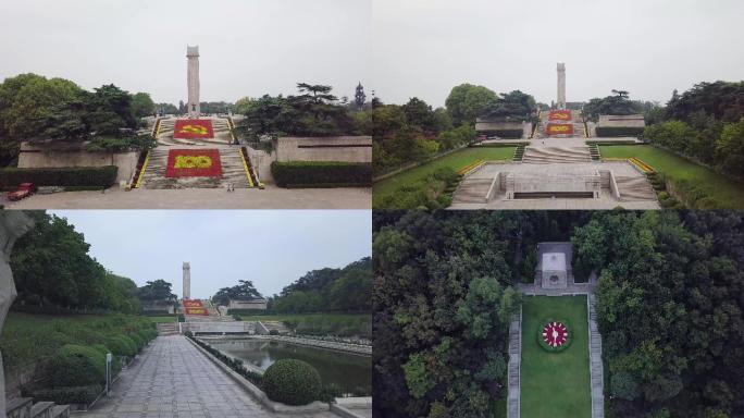 南京雨花台景区航拍