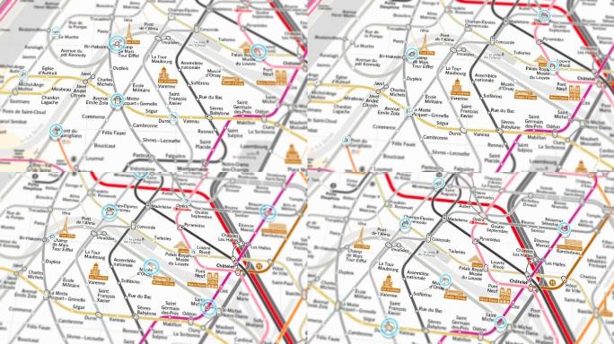巴黎地铁地图