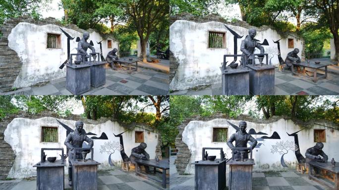 桂林米粉路边摊雕塑