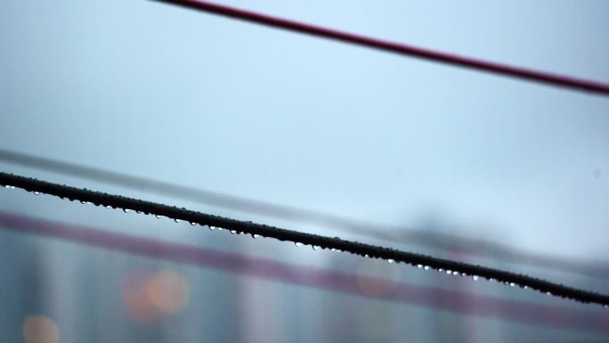 下雨天阴雨天气雨滴雨水