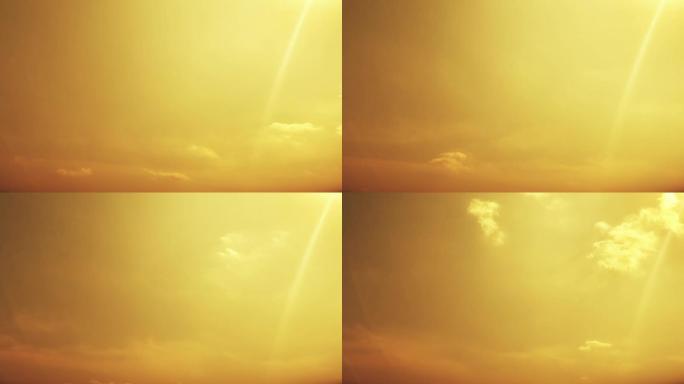 【HD天空】金色温暖日落晚霞唯美夕阳光线