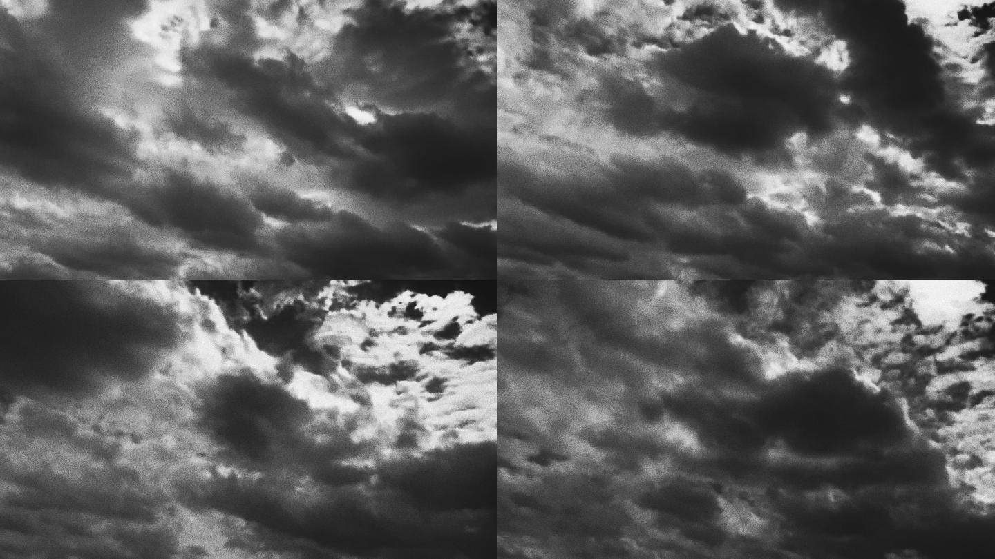 【HD天空】黑白噪点回忆天空云层光影云影