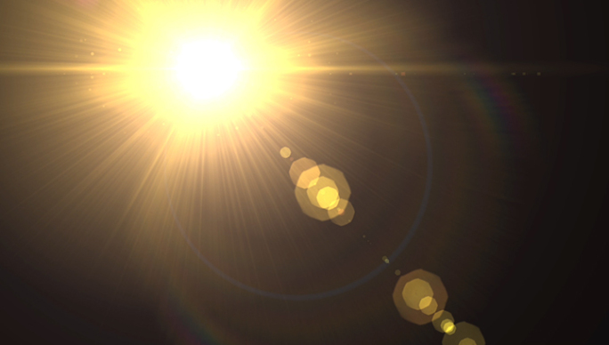 4组光晕转场过渡光效阳光光线扫过光斑光束