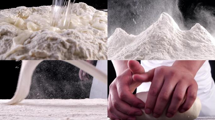 面粉和面过程升格特效展示