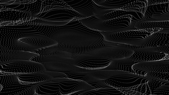 【4K时尚背景】黑白抽象波点图形炫酷光点