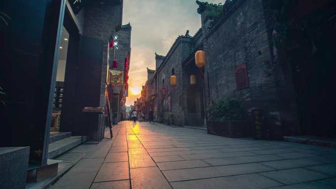 桂林东西巷夕阳
