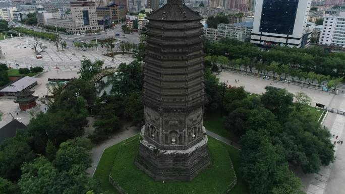 辽阳广佑寺佛塔航拍11（4K50帧）