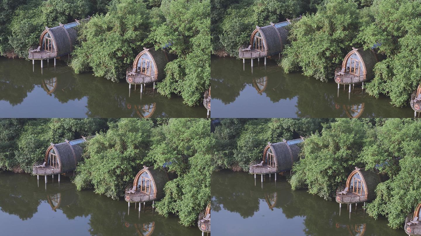 湖边的小木屋