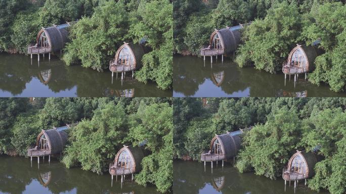 湖边小木屋