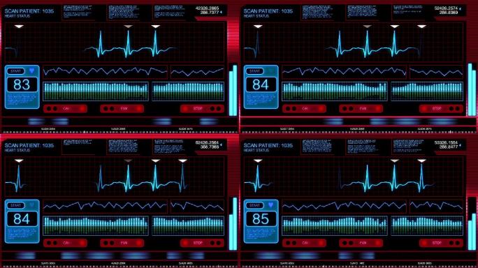 未来的心脏监护仪屏幕