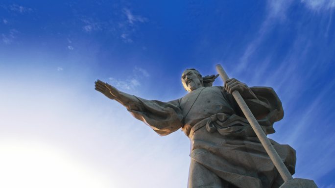 郑国渠世界遗产世界雕塑纪念郑国特色旅游