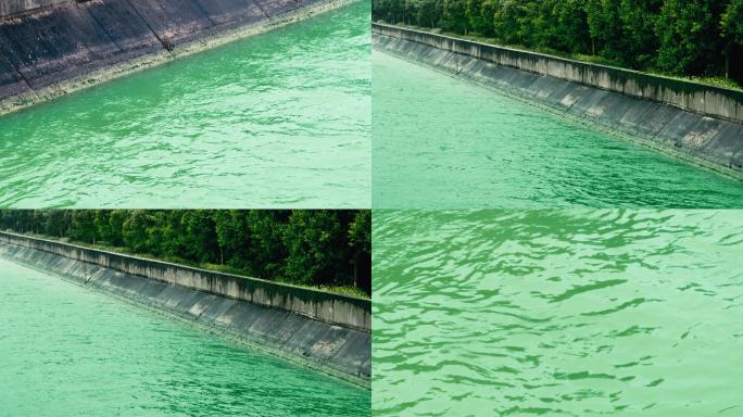 泾阳郑国渠旧址绿水河水渠水灌溉旅游水利