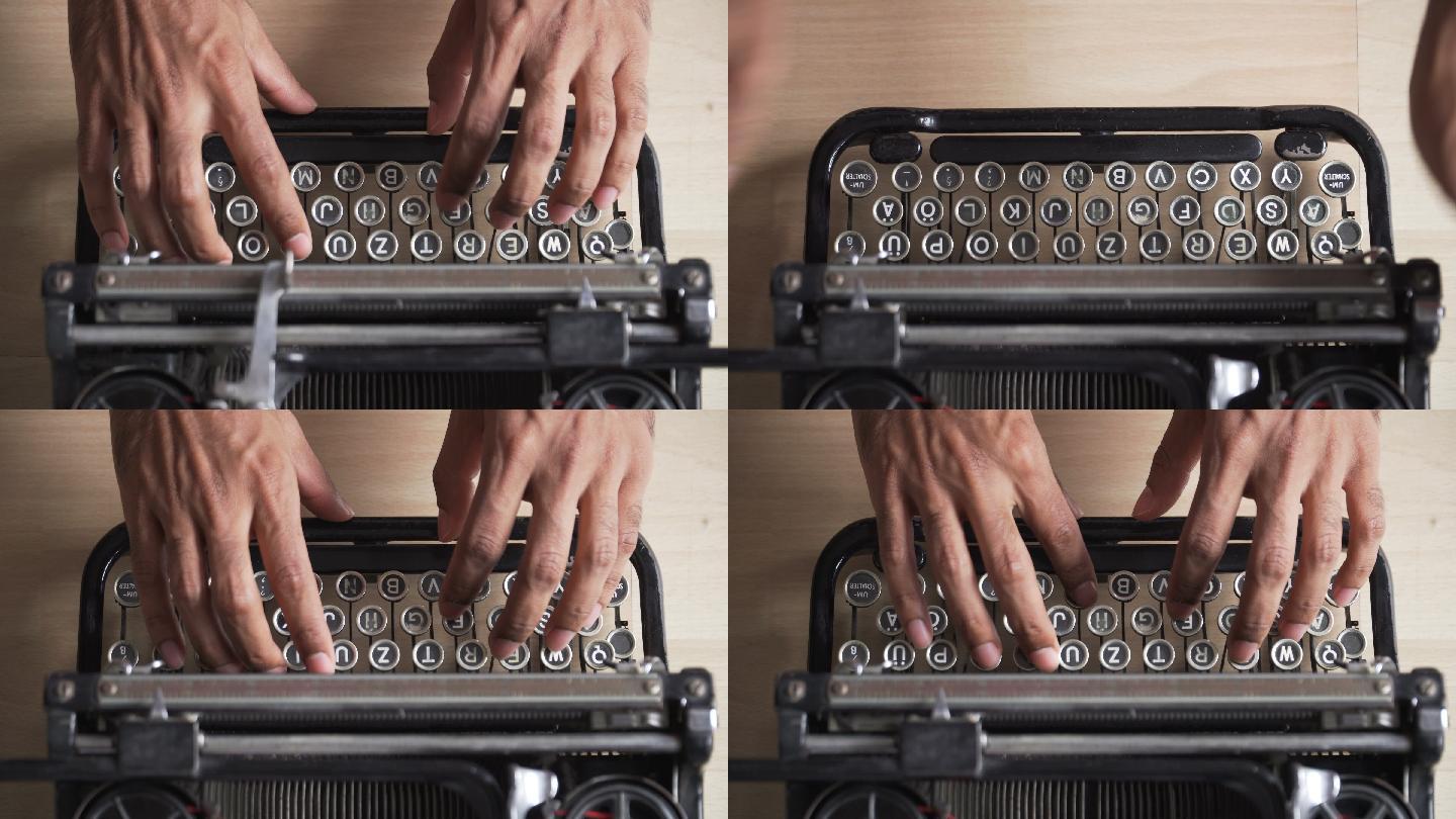 使用复古打字机