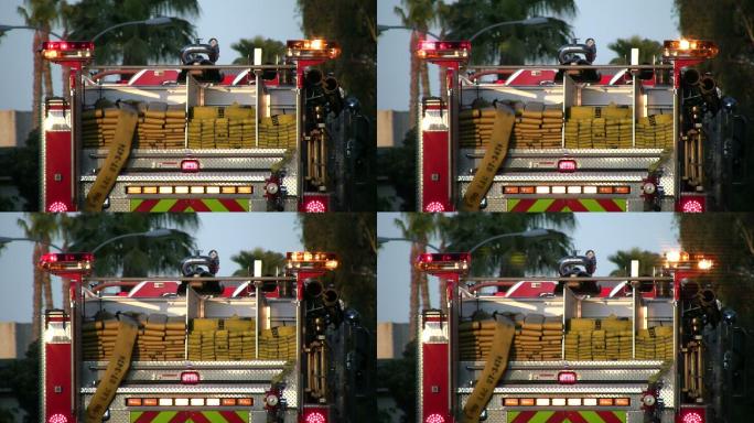 消防车实拍视频素材