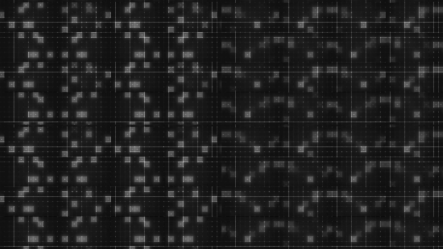 8K科技渐变闪烁网格方块高科技转场素材
