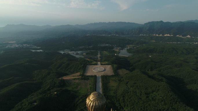 鲁山大佛佛泉寺航拍