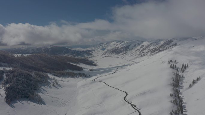 4K 航拍新疆雪山