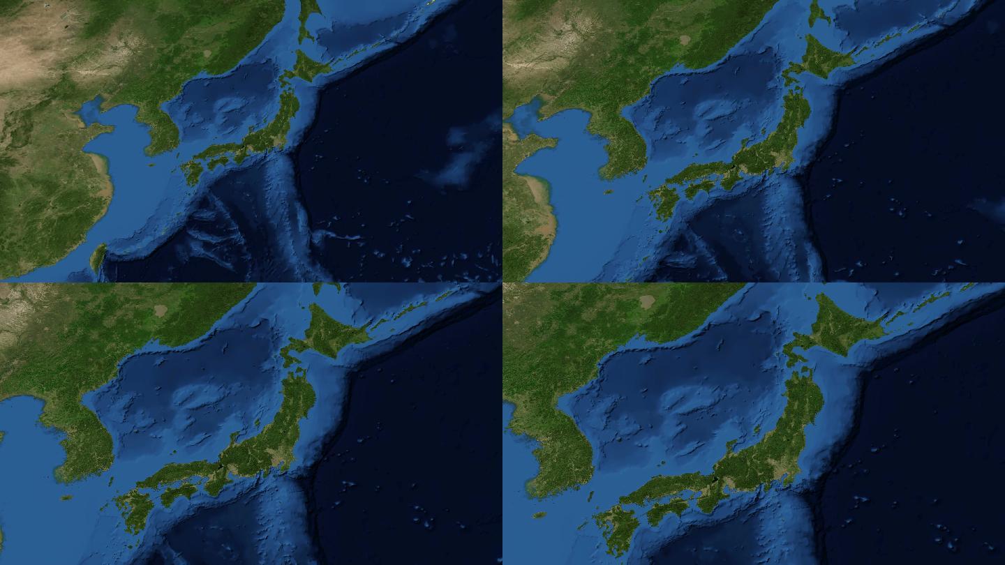 从太空看日本