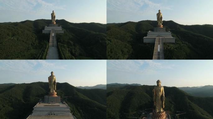 平顶山 鲁山大佛 佛泉寺航拍空镜