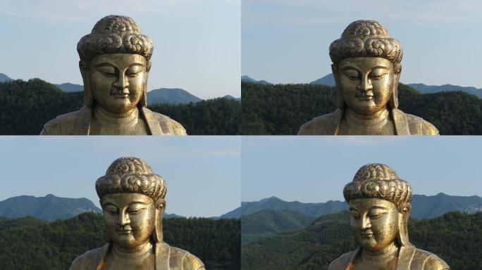 平顶山鲁山大佛脸部特写