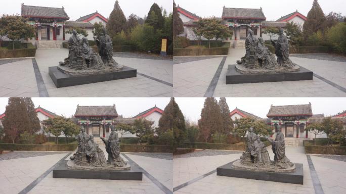 三苏纪念馆门前雕像