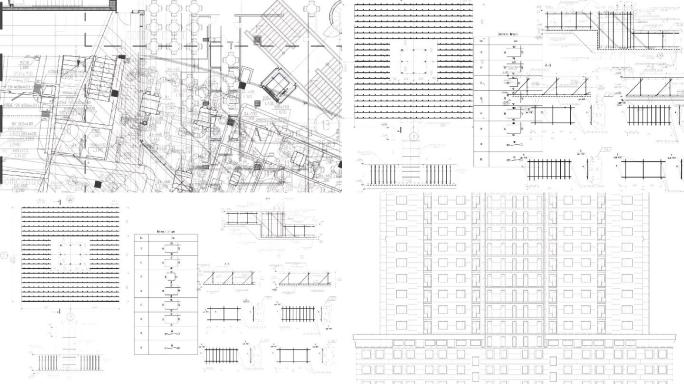 黑白建筑图