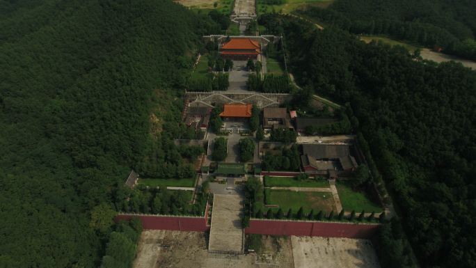 平顶山鲁山大佛佛泉寺寺庙航拍空镜