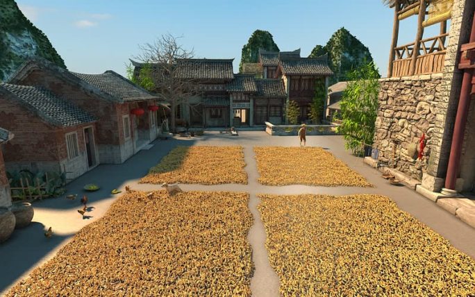 原创3D写实西北古建筑院落场景