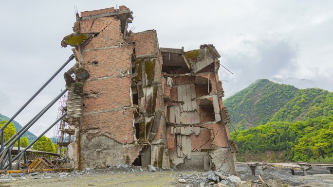 北川地震遗址延时