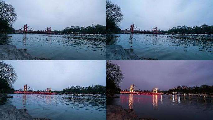 桂林红桥昼夜