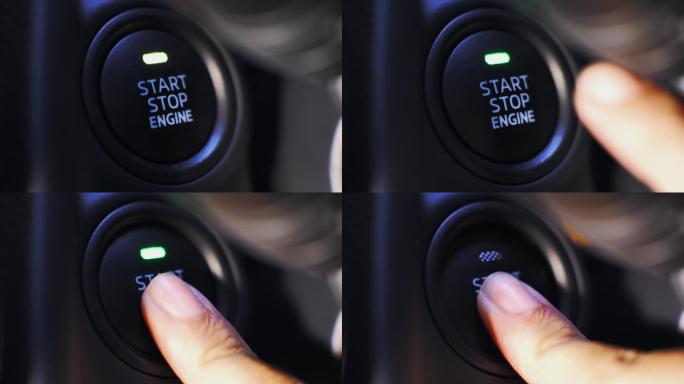 按下按钮启动汽车发动机