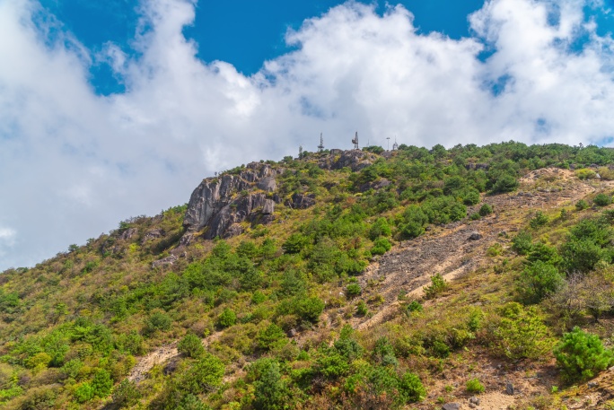 山间云雾航拍延时4k