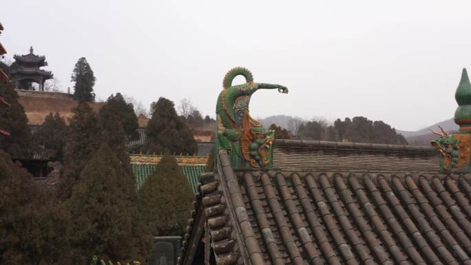 风穴寺香积寺千峰寺寺庙屋顶