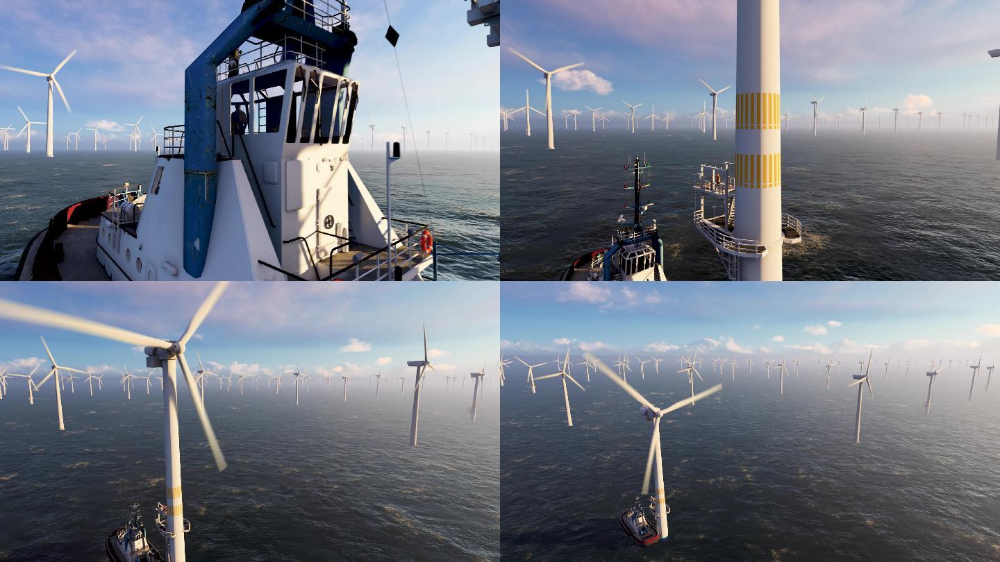海上环保能源电力风车发电