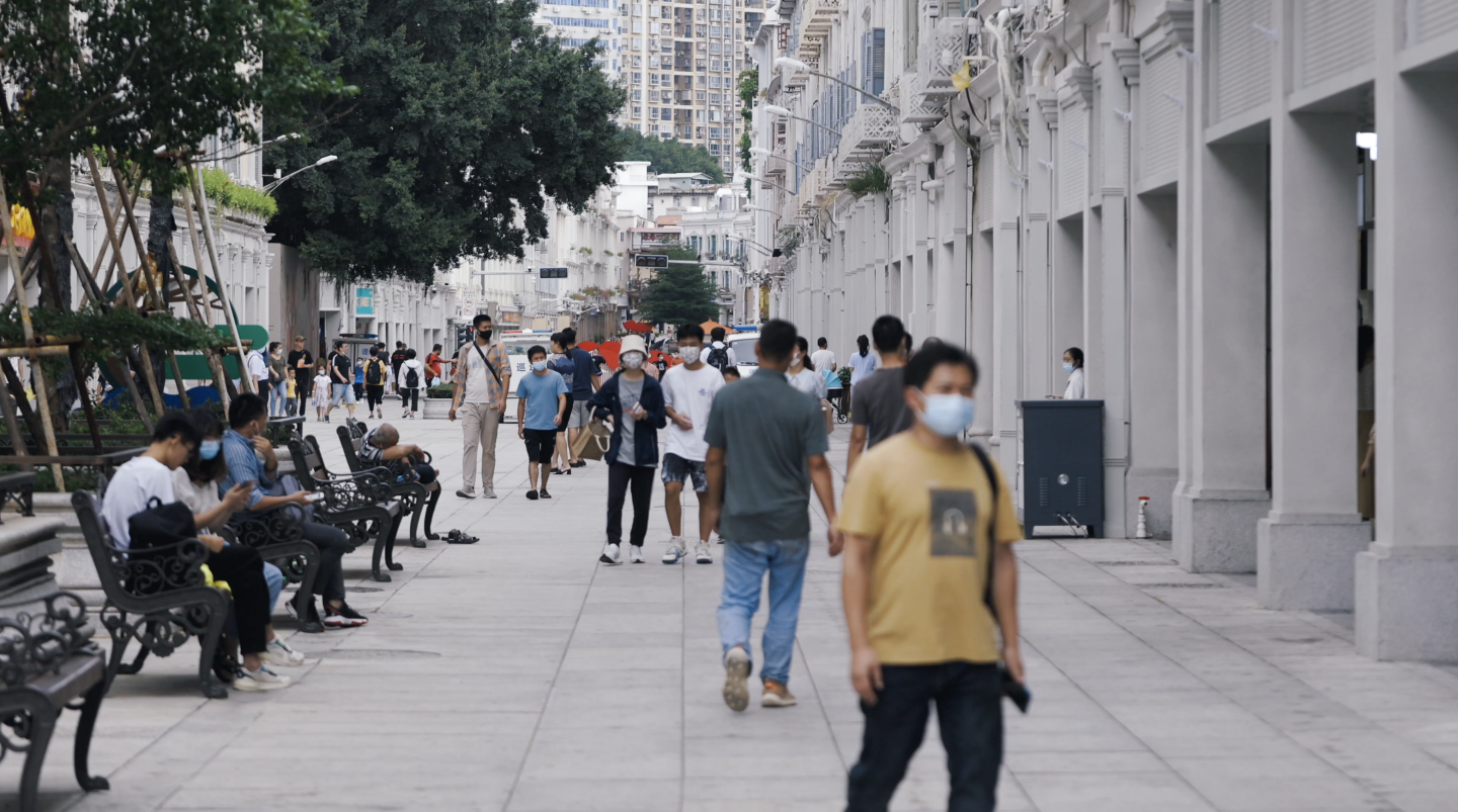 4k 中山路 人群 人来人往 建筑