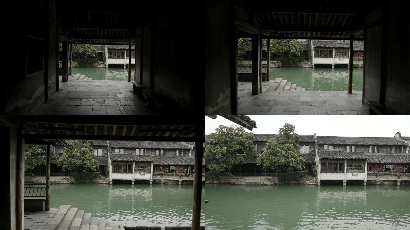 乌镇临水传统建筑实景拍摄取景