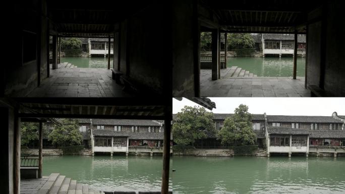 乌镇临水传统建筑实景拍摄取景