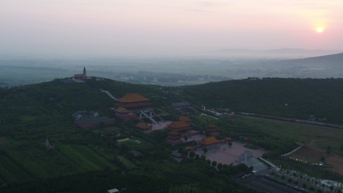 香山寺大景观音大士塔日出