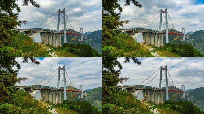 贵州清水河大桥近距离8K延时摄影