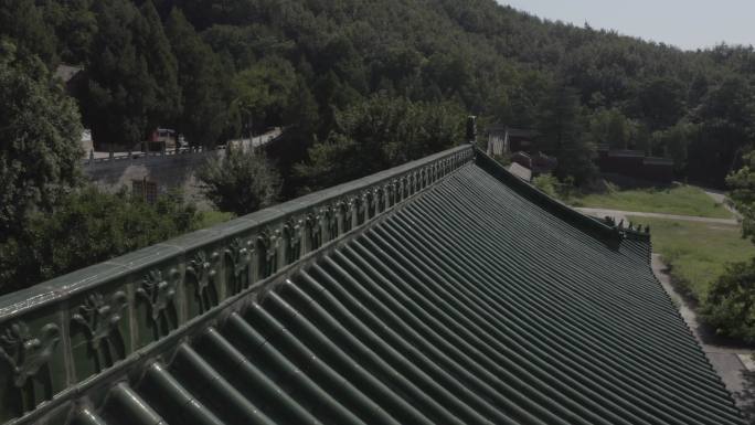 平顶山鲁山大佛佛泉寺寺庙红墙绿瓦