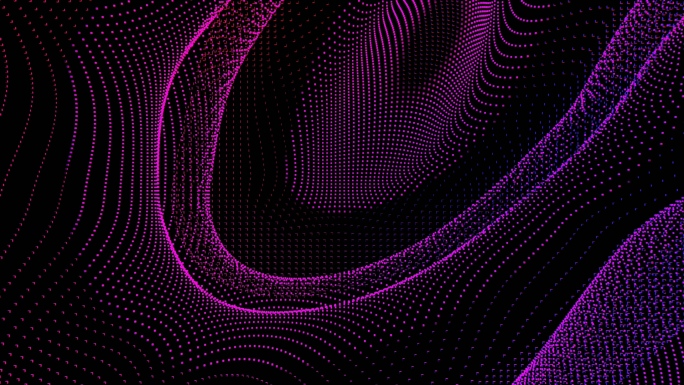 【4K时尚背景】炫酷赛博朋克粉紫光线曲线