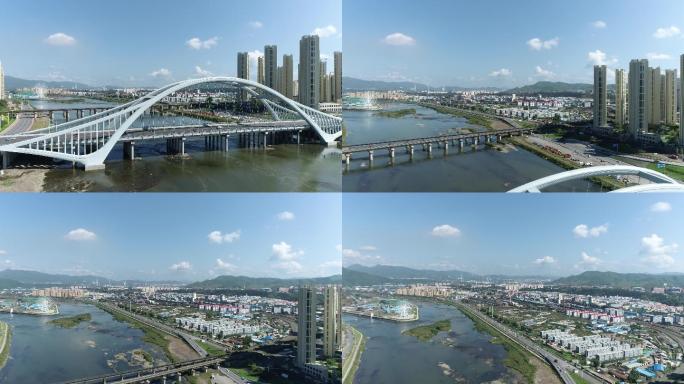 通化大桥浑江风光原素材（4K50帧）